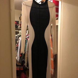 Black and white dress